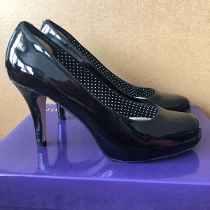 Madden girl black patent pump sexy women’s high heels